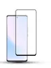 A screen protector is shown placed over a smartphone. Produktbild-Vorschau