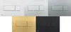 A collage of five different toilet flush plates in various colors. Produktbild-Vorschau