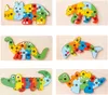 6 pezzi di legno animali abbinamento 3D Puzzle educativo Anteprima dell’immagine prodotto 3