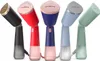 A collection of five handheld garment steamers in different colors, arranged diagonally against a white background. Produktbild-Vorschau