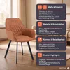 SalesFever Polsterstuhl 2er Set mit Armlehnen | Bezug Produktbild-Vorschau 3