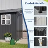 GIHAUVIA Metall Geräteschuppen Gerätehaus mit Fundament mit Produktbild-Vorschau 4