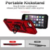 A red iPhone case with a kickstand and camera protection is shown, along with comparison images of 'OUR' and 'OTHER' products. Produktbild-Vorschau
