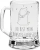 Mr. & Mrs. Panda Krug Bär Lied - Transparent - Geschenk, Produktbild-Vorschau 1