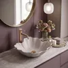 Rea Umywalka Nablatowa Flower Beige Podgląd zdjęcia produktu 3
