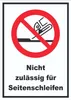 Nicht zulässig für Seitenschleifen Schild A4 (210x297mm) Produktbild-Vorschau 1