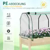 Outsunny Hochbeet Frühbeet mit Gewächshaus, Gemüsebeet mit Produktbild-Vorschau 4