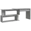 vidaXL Bureau d'angle Gris Sonoma 200x50x76 cm Bois Voir les images du produit 11