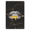 MuchoWow® Mauspad Mousepad Lippen - Geld - Abstrakt 18x27 Produktbild-Vorschau 1