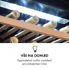 Klarstein vinotéka, 2 zóny, 132L, vestavná, slim, skleněné Náhled obrázku produktu 7