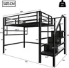 STILVORA Hochbett 140×200 Metallbett Jugendbett mit Produktbild-Vorschau 7