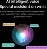 A graphic illustrating the voice command features of a smartwatch, with text bubbles showing example commands. Náhled obrázku produktu