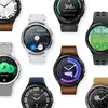 A collage of various Samsung Galaxy smartwatches with different watch faces and bands. Náhľad obrázku produktu