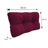 A diagram showing the dimensions of a cushion. Voir les images du produit