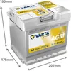 Varta 12v 50ah/540a Start&stop Agm Autobatterie    One Size Produktbild-Vorschau 3