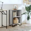 vidaXL Knihovna Grey Sonoma 50x31x74,5 cm Materiál na bázi Náhled obrázku produktu 3