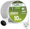LUMILED robustes und flexibles Verlängerungskabel 10 m Produktbild-Vorschau 1