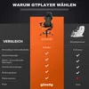 GTPLAYER herní židle s masáží, herní židle s podnožkou, Náhled obrázku produktu 7
