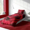 4 teilig Bettwäsche 135x200 cm Rosen Blumen Rose rot Produktbild-Vorschau 3