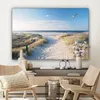Leinwand Bilder 120x80 cm - Düne - Möwe - Strand - Meer - Produktbild-Vorschau 7