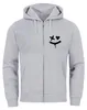 Herren Sweatjacke mit Kapuze Print Drippy Smile Zip-Hoodie Produktbild-Vorschau 3
