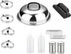 A collection of BBQ grill accessories arranged on a white background. Voir les images du produit