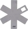 A gray felt pot protector shaped like a star with six points. Anteprima dell’immagine prodotto