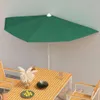 vidaXL Halb-Sonnenschirm mit Mast 180x90 cm Grün Produktbild-Vorschau 2