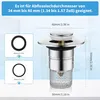 2 Stücke WaschbeckenstöPsel für 34-40mm Abflussstopfen Produktbild-Vorschau 3