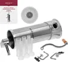 A vertical sausage stuffer and its accessories are displayed on a white background. Produktbild-Vorschau
