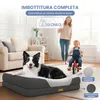 ELONEO Letto ortopedico per cani, taglia M - Grigio Anteprima dell’immagine prodotto 9