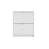 Shane Schuhschrank 2 Klapptüren 1R weiss. Produktbild-Vorschau 2