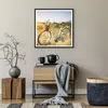 Gerahmtes Poster - Schwarzer Rahmen - Fahrrad Wiese Blumen Produktbild-Vorschau 7