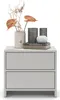 A nightstand with decorative items on top. Voir les images du produit