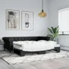vidaXL Divano letto estraibile nero 90x200 cm in Pelle Anteprima dell’immagine prodotto 2
