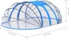 vidaXL Cupola ovale per piscina 620x410x210 cm Anteprima dell’immagine prodotto 7