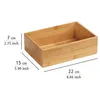 WENKO Bambusová dřevěná krabice Box Storage Shelf Náhled obrázku produktu 4