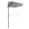 Parasol półokrągły 300 cm La Spezia, szary Podgląd zdjęcia produktu 1