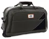 A dark green duffel bag with wheels and a retractable handle. Náhled obrázku produktu