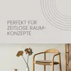 Bestlivings 6er Pack Stuhlkissen taupe ⌀ 38 cm Kunstleder Produktbild-Vorschau 13