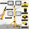 Izrielar Faretto da cantiere a LED, 2x100W Faretto 6500K Anteprima dell’immagine prodotto 4