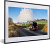 MuchoWow® MuchoWow® Gerahmtes Poster Eine Dampfeisenbahn Produktbild-Vorschau 1