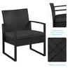 Yaheetech Gartengarnitur Polyrattan Sitzgruppe 3-teilig Produktbild-Vorschau 9