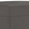 A close-up view of a gray faux leather ottoman. Náhľad obrázku produktu