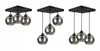 Three different pendant light fixtures are displayed against a white background. Produktbild-Vorschau