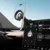 A smartphone mounted on a car's dashboard, displaying navigation on the car's infotainment screen. Produktbild-Vorschau
