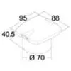 Box doccia New Edge, acciaio inossidabile bianco, tubo Anteprima dell’immagine prodotto 5