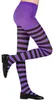 Kousen, paars en zwart gestreept, maat 4-6 jaar Productafbeelding-voorbeeld 3