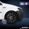 4 STK 16 Zoll Silverstone Pro black schwarz PETEX Radkappen Produktbild-Vorschau 2