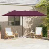vidaXL Sonnenschirm Bordeauxrot 372 x 198 x 243 cm Produktbild-Vorschau 2